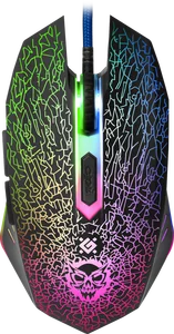 Defender Проводная игровая мышь Shock GM-110L оптика,6кнопок,800-3200dpi