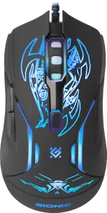 Defender Проводная игровая мышь Bionic GM-250L оптика,6кнопок,800-3200dpi