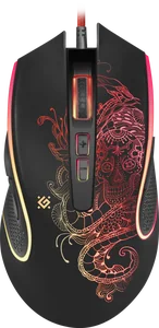 Defender Проводная игровая мышь Venom GM-640L оптика,8кнопок,3200dpi