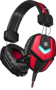 Defender Игровая гарнитура Ridley красный + черный, кабель 2,2 м