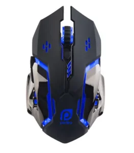 PERFEO Проводная мышь «GALAXY», оптическая, 6 кнопок, USB, чёрная, GAME DESIGN, подсветка 6 цветов PF-1718-GM