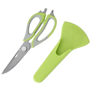 MALLONY Ножницы кухонные многофункциональные KS-128С 23 см 8-in-1 с чехлом 920104