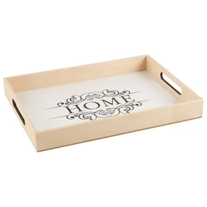 MALLONY Декоративный поднос HOME 32х27см белый 008543