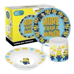 ND PLAY Набор посуды д/завтрака 3 пр. Миньоны Грювитация Q0632