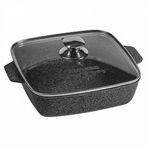 МЕЧТА Жаровня квадратная 28×28 см АП Гранит 39803