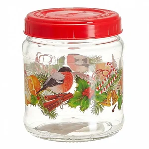 DELTA Банка для хранения 450 мл с крышкой ТВИСТ СНЕГИРЬ