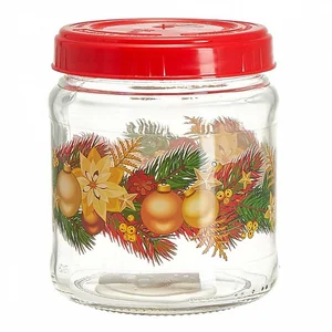 DELTA Банка для хранения 450 мл с крышкой ТВИСТ ШАРЫ ЗОЛОТЫЕ