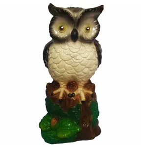 DELTA Копилка гипсовая 410 мм Сова на пне