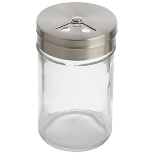 MALLONY Солонка/перечница SPEZIA, объем 90 мл с регулируемой крышкой (стекло, нерж.сталь) 009365