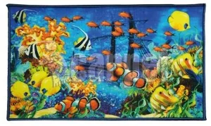 SHAHINTEX Коврик 009 FANTASY 40*60 МОРСКОЕ ДНО icarpet 00-00004006