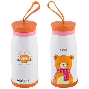 MALLONY Термокружка детская 0.35 л PICCOLO ORSO из нержавеющей стали 005273