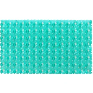 SHAHINTEX Коврик противоскользящий в ванную 67*38 см. МОЗАЙКА 00-00003950 бирюзовый