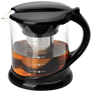 MALLONY Чайник для заварки чая на 1 л стеклянный с фильтром из нержавеющей стали Decotto-1000 910108