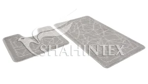 SHAHINTEX Набор ковриков для ванной 00-00004641 FREE STAYE 60*100+60*50 СЕРЫЙ