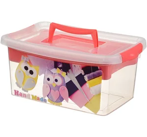 М-ПЛАСТИКА Контейнер 9,0 л. Рукоделие М 2833 коралловый