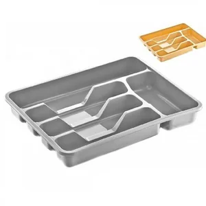 DD STYLE Лоток для столовых приборов 34х26см 14000 серебристый