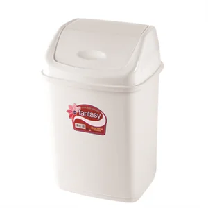 DD STYLE Ведро для мусора 10,0 л. Фантазия 09402 молочный