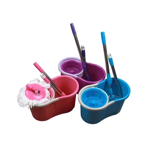 АЛЬТЕРНАТИВА Набор Уют для уборки (ведро 15л с отжимом и швабра) М4652 голубой