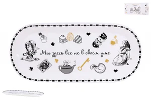 КОРАЛЛ Блюдо овальное 25х11.5см Безумное чаепитие NB204OV12