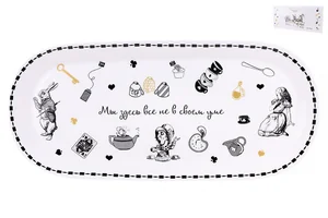 КОРАЛЛ Блюдо овальное 33х15см Безумное чаепитие NB204OV14