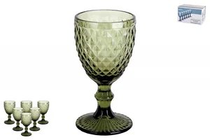 КОРАЛЛ Набор бокалов 1/6 240мл Гвент зеленый GB2604D1508DZS