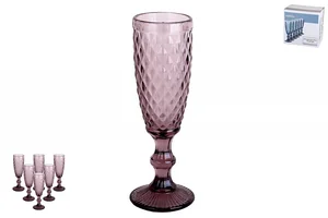 КОРАЛЛ Набор бокалов 1/6 150мл Гвент фиолетовый GB2604D2805DZS