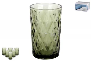 КОРАЛЛ Набор стаканов 1/6 350мл Тебриз зеленый GB2604D0912LJ