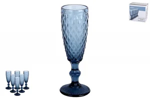 КОРАЛЛ Набор бокалов 1/6 150мл Гвент синий GB2604D2805DZS