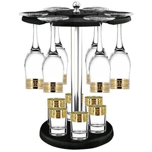 ГУСЬ ХРУСТАЛЬНЫЙ Набор 13пр Русский узор шамп+водка EAV49-160/837-BS/S