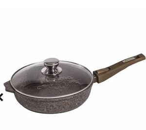 МЕЧТА Сковорода Ø22 см Premium grey со сьемной ручкой и крышкой с022901