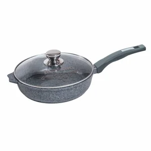 МЕЧТА Сковорода Ø30 см Premium grey с крышкой с30901