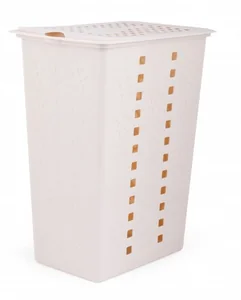 АЛЬТЕРНАТИВА Корзина для белья 30л ВИОЛЕТТА- БЕЖЕВАЯ М8026