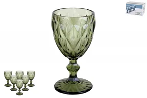 КОРАЛЛ Набор бокалов 1/6 350мл Тебриз зеленый GB2604D1511LJ