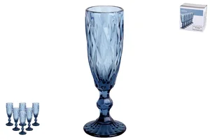 КОРАЛЛ Набор бокалов 1/6 150мл Тебриз синий GB2604D2805LJ