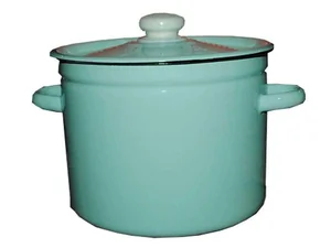 КМК Кастрюля 10л цил.борт.с рис.(бирюза) 41815-223/6-У2