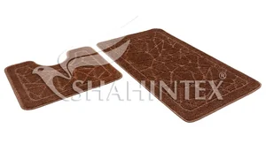 SHAHINTEX Набор ковриков РР 60*100+60*50 001 КОФЕ 76 00-00007807
