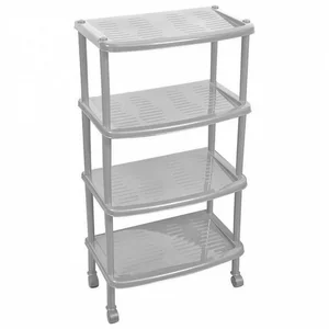 DELTA Этажерка для легкой обуви 4 полки BQ2814СР серая