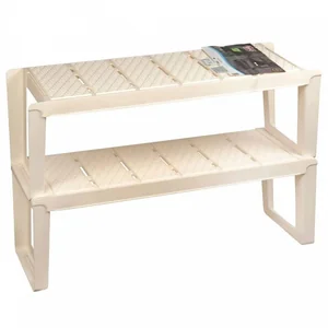 DELTA Этажерка для обуви модульная Nature 2 полки BQ2815СЛК слоновая кость