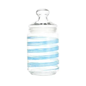 LUMINARC Емкость для сыпучих продуктов 1,0л Brush mania Light Blue Q6105