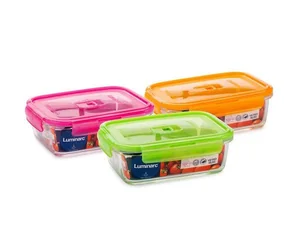 LUMINARC Pure Box Active neon mix Контейнер для пищи 1220 мл P4565 микс