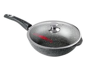 ГОРНИЦА Сотейник 240/82 мм, съемная ручка (софт тач), с крышкой, (п/у), серия Гранит ст2413аг