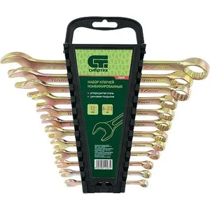 СИБРТЕХ Набор ключей комбинированных 6-22 мм. 12 шт. 15439