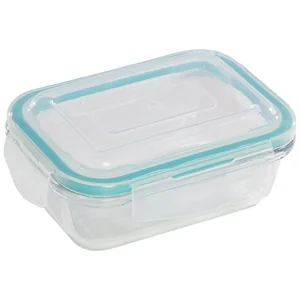 MALLONY Стеклянный контейнер 370 мл Diafano с крышкой прямоугольный 005470