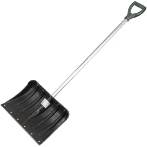 Лопата для снега, полотно 360х360 мм, алюминиевый черенок 32 мм, с ручкой 68108-3
