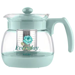 MALLONY Чайник заварочный MENTOLO, 950 мл из жаропрочного стекла с фильтром из нерж стали 009368