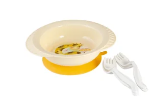 ПОЛИМЕРБЫТ Тарелка детская GIRAFFIX на присосе 42273 