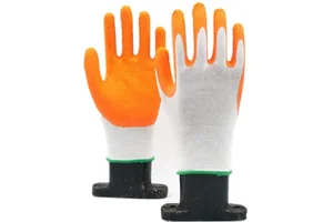 Перчатки нейлоновые с латексным покрытием 01-033