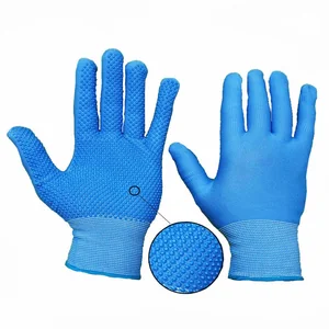 Перчатки нейлон с ПВХ (микроточка) 01-026