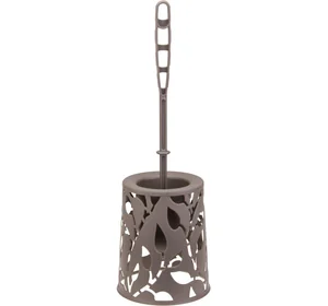 М-ПЛАСТИКА Комплект для туалета ФЛОРА ФРАНЦУЗСКИЙ СЕРЫЙ М 5026