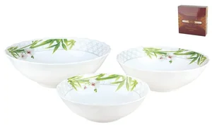 КОРАЛЛ Набор салатников 3 пр. Бамбук HW60/70/80